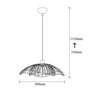 meg-GP052-0138,1-5 ΦΩΤΙΣΤΙΚΟ ΟΡΟΦΗΣ FARAC MEGAPAP E27 ΜΕΤΑΛΛΙΚΟ ΜΟΝΟΦΩΤΟ ΧΡΩΜΑ ΜΑΥΡΟ Ø50X31/111ΕΚ.