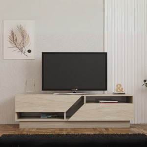 meg-GP052-0152,1-0 ΕΠΙΠΛΟ ΤΗΛΕΟΡΑΣΗΣ KOZA MEGAPAP ΧΡΩΜΑ TRAVERTINE 160X40X45ΕΚ.