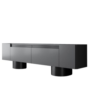 meg-GP052-0222,1-6 ΕΠΙΠΛΟ ΤΗΛΕΟΡΑΣΗΣ HAVEN MEGAPAP ΧΡΩΜΑ ΑΝΘΡΑΚΙ 180X30X50ΕΚ.