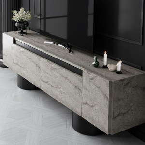 meg-GP052-0222,2-1 ΕΠΙΠΛΟ ΤΗΛΕΟΡΑΣΗΣ HAVEN MEGAPAP ΧΡΩΜΑ TRAVERTINE 180X30X50ΕΚ.