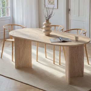 meg-GP052-0227,1-0 ΤΡΑΠΕΖΙ SABLIN MEGAPAP ΧΡΩΜΑ TRAVERTINE 180X89,5X75ΕΚ.