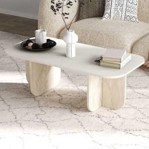 meg-GP052-0232,1-0 ΤΡΑΠΕΖΑΚΙ ΣΑΛΟΝΙΟΥ BECAJ MEGAPAP ΧΡΩΜΑ SANDSTONE - TRAVERTINE 120X60X41,4ΕΚ.