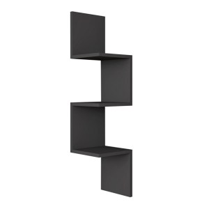 meg-GP052-0236,1-3 ΡΑΦΙΕΡΑ ΤΟΙΧΟΥ ZIKZAK MEGAPAP ΧΡΩΜΑ ΑΝΘΡΑΚΙ 25X25X105,4ΕΚ.