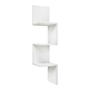 meg-GP052-0236,3-3 ΡΑΦΙΕΡΑ ΤΟΙΧΟΥ ZIKZAK MEGAPAP ΧΡΩΜΑ ΛΕΥΚΟ 25X25X105,4ΕΚ.