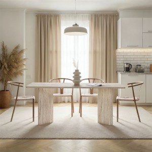 meg-GP052-0243,3-1 ΤΡΑΠΕΖΙ LINZA MEGAPAP ΧΡΩΜΑ TRAVERTINE 180X90X75ΕΚ.