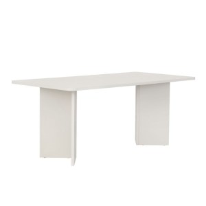 meg-GP052-0243,5-3 ΤΡΑΠΕΖΙ LINZA MEGAPAP ΧΡΩΜΑ ΛΕΥΚΟ 180X90X75ΕΚ.