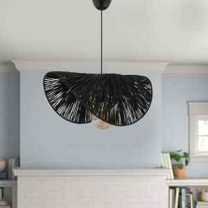meg-GP052-0244,1-1 ΦΩΤΙΣΤΙΚΟ ΟΡΟΦΗΣ TACO MEGAPAP E27 ΓΙΟΥΤΑ ΜΟΝΟΦΩΤΟ ΧΡΩΜΑ ΜΑΥΡΟ 51X36X55ΕΚ.