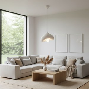 meg-GP052-0249,1-1 ΦΩΤΙΣΤΙΚΟ ΟΡΟΦΗΣ LUNA MEGAPAP E27 FIBERGLASS ΜΟΝΟΦΩΤΟ ΧΡΩΜΑ ΛΕΥΚΟ 30X21X120ΕΚ.