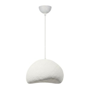 meg-GP052-0253,1-3 ΦΩΤΙΣΤΙΚΟ ΟΡΟΦΗΣ LOVAL MEGAPAP E27 FIBERGLASS ΜΟΝΟΦΩΤΟ ΧΡΩΜΑ ΛΕΥΚΟ 50X44X120ΕΚ.