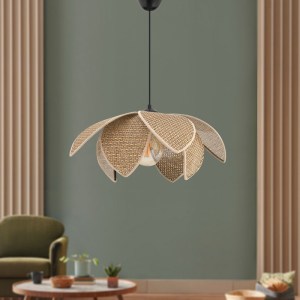 meg-GP052-0254,1-0 ΦΩΤΙΣΤΙΚΟ ΟΡΟΦΗΣ MAGNOLIA MEGAPAP E27 ΥΦΑΣΜΑ PVC ΜΟΝΟΦΩΤΟ ΧΡΩΜΑ ΜΠΕΖ Ø40X55ΕΚ.