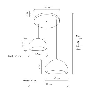 meg-GP052-0255,1-4 ΦΩΤΙΣΤΙΚΟ ΟΡΟΦΗΣ LOVAL MEGAPAP E27 FIBERGLASS ΔΙΦΩΤΟ ΧΡΩΜΑ ΛΕΥΚΟ Ø70X115ΕΚ.
