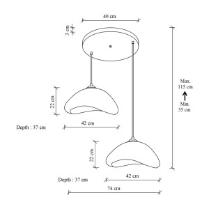 meg-GP052-0257,1-4 ΦΩΤΙΣΤΙΚΟ ΟΡΟΦΗΣ LUNA MEGAPAP E27 FIBERGLASS ΔΙΦΩΤΟ ΧΡΩΜΑ ΛΕΥΚΟ Ø74X115ΕΚ.