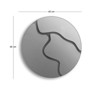 meg-GP052-0258,1-2 ΔΙΑΚΟΣΜΗΤΙΚΟ ΤΟΙΧΟΥ AYNA ΜEGAPAP ΜΕ PLEXIGLASS Ø48X48ΕΚ.
