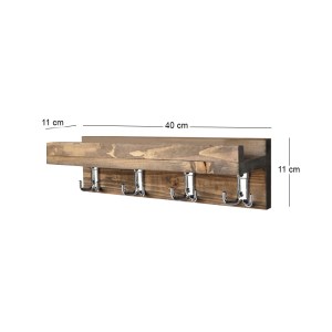 meg-GP052-0272,1-3 ΚΡΕΜΑΣΤΡΑ ΤΟΙΧΟΥ AOS MEGAPAP ΞΥΛΙΝΗ ΧΡΩΜΑ ΚΑΡΥΔΙ 40X11X11ΕΚ.