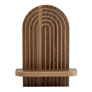 meg-GP052-0275,2-3 ΡΑΦΙΕΡΑ ΤΟΙΧΟΥ ARTWILL MEGAPAP MDF ΧΡΩΜΑ WENGE 26X13X35ΕΚ.