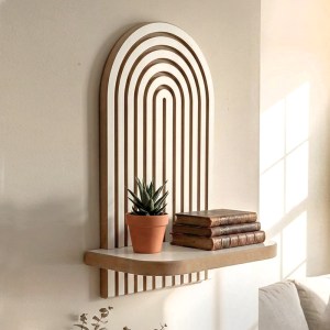 meg-GP052-0275,3-0 ΡΑΦΙΕΡΑ ΤΟΙΧΟΥ ARTWILL MEGAPAP MDF ΧΡΩΜΑ ΛΕΥΚΟ - OAK 26X13X35ΕΚ.