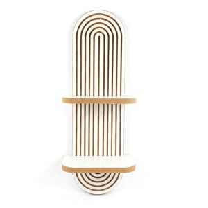 meg-GP052-0276,3-3 ΡΑΦΙΕΡΑ ΤΟΙΧΟΥ ARTWILL MEGAPAP MDF ΧΡΩΜΑ ΛΕΥΚΟ - OAK 26X13X70ΕΚ.