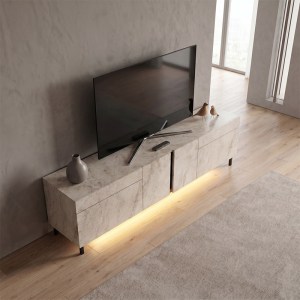 meg-GP052-0278,2-2 ΕΠΙΠΛΟ ΤΗΛΕΟΡΑΣΗΣ ARLEN MEGAPAP ΜΕ LED RGB ΧΡΩΜΑ TRAVERTINE 180X32X50ΕΚ.