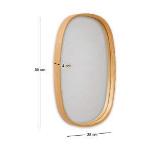 meg-GP052-0281,1-3 ΚΑΘΡΕΠΤΗΣ ΤΟΙΧΟΥ CLOUDY MEGAPAP ΞΥΛΟ ΧΡΩΜΑ ΦΥΣΙΚΟ ΟΞΙΑΣ 38X4X55ΕΚ.