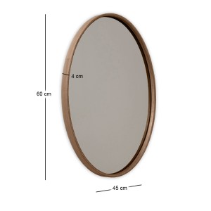 meg-GP052-0284,1-2 ΚΑΘΡΕΠΤΗΣ ΤΟΙΧΟΥ CLOUDY MEGAPAP ΞΥΛΟ ΧΡΩΜΑ ΚΑΡΥΔΙ 45X4X60ΕΚ.