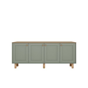 meg-GP052-0285,2-3 ΜΠΟΥΦΕΣ BOHEMIAN MEGAPAP ΧΡΩΜΑ ΠΡΑΣΙΝΟ - ΦΥΣΙΚΟ ΟΞΙΑΣ 180X40X75ΕΚ.