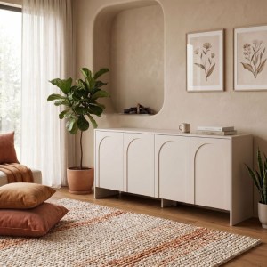 meg-GP052-0291,2-1 ΜΠΟΥΦΕΣ AURELIA MEGAPAP ΧΡΩΜΑ ΚΡΕΜ 180X45X80ΕΚ.
