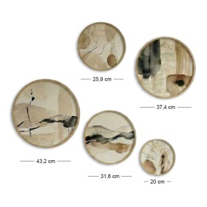 meg-GP052-0299,2-3 ΔΙΑΚΟΣΜΗΤΙΚΟ ΤΟΙΧΟΥ NIMA MEGAPAP ΣΕΤ 5 ΤΜΧ ΞΥΛΙΝΟ - MDF ΧΡΩΜΑ ΦΥΣΙΚΟ