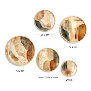meg-GP052-0299,4-3 ΔΙΑΚΟΣΜΗΤΙΚΟ ΤΟΙΧΟΥ NIMA MEGAPAP ΣΕΤ 5 ΤΜΧ ΞΥΛΙΝΟ - MDF ΧΡΩΜΑ ΦΥΣΙΚΟ