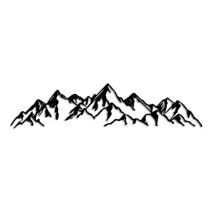 meg-GP052-0302,1-3 ΔΙΑΚΟΣΜΗΤΙΚΟ ΤΟΙΧΟΥ MOUNTAIN MEGAPAP ΜΕΤΑΛΛΙΚΟ ΧΡΩΜΑ ΜΑΥΡΟ 62X14ΕΚ.