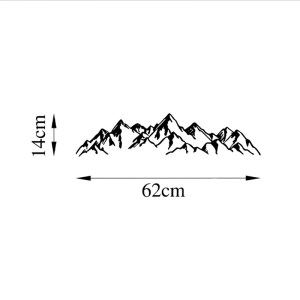 meg-GP052-0302,1-4 ΔΙΑΚΟΣΜΗΤΙΚΟ ΤΟΙΧΟΥ MOUNTAIN MEGAPAP ΜΕΤΑΛΛΙΚΟ ΧΡΩΜΑ ΜΑΥΡΟ 62X14ΕΚ.