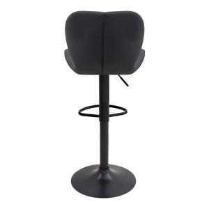 meg-GP057-0001,2-5 ΣΚΑΜΠΟ ΜΠΑΡ DOLORES MEGAPAP ΜΕ ΡΥΘΜΙΖΟΜΕΝΟ ΥΨΟΣ PU ΜΑΥΡΟ - ΒΑΣΗ ΜΑΥΡΟ ΜΑΤ 45,5X38X89/109ΕΚ.