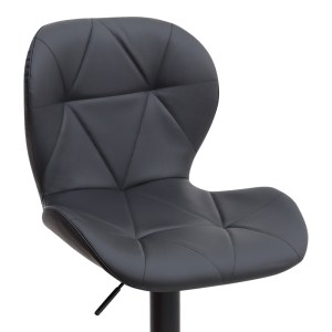 meg-GP057-0001,2-6 ΣΚΑΜΠΟ ΜΠΑΡ DOLORES MEGAPAP ΜΕ ΡΥΘΜΙΖΟΜΕΝΟ ΥΨΟΣ PU ΜΑΥΡΟ - ΒΑΣΗ ΜΑΥΡΟ ΜΑΤ 45,5X38X89/109ΕΚ.