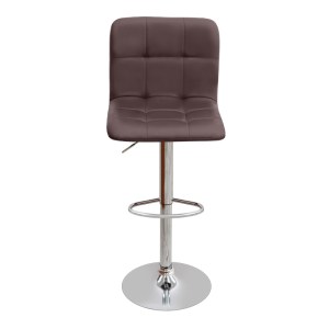 meg-GP057-0002,3-3 ΣΚΑΜΠΟ ΜΠΑΡ CARMELO MEGAPAP ΜΕ ΡΥΘΜΙΖΟΜΕΝΟ ΥΨΟΣ PU ΚΑΦΕ - ΒΑΣΗ ΧΡΩΜΙΟΥ 45X42X90/113ΕΚ.