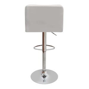 meg-GP057-0002,4-5 ΣΚΑΜΠΟ ΜΠΑΡ CARMELO MEGAPAP ΜΕ ΡΥΘΜΙΖΟΜΕΝΟ ΥΨΟΣ PU ΛΕΥΚΟ - ΒΑΣΗ ΧΡΩΜΙΟΥ 45X42X90/113ΕΚ.