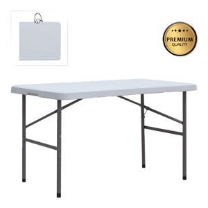 meg-GP058-0001,1-0 ΤΡΑΠΕΖΙ CATERING - ΣΥΝΕΔΡΙΟΥ CAPRI MEGAPAP ΠΤΥΣΣΟΜΕΝΟ - ΒΑΛΙΤΣΑ ΧΡΩΜΑ ΛΕΥΚΟ ΤΟΥ ΠΑΓΟΥ 120X60X74ΕΚ.