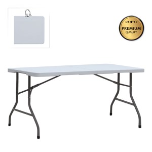 meg-GP058-0002,1-0 ΤΡΑΠΕΖΙ CATERING - ΣΥΝΕΔΡΙΟΥ CAPRI MEGAPAP ΠΤΥΣΣΟΜΕΝΟ - ΒΑΛΙΤΣΑ ΧΡΩΜΑ ΛΕΥΚΟ ΤΟΥ ΠΑΓΟΥ 152X70X74ΕΚ.