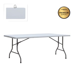 meg-GP058-0004,1-0 ΤΡΑΠΕΖΙ CATERING - ΣΥΝΕΔΡΙΟΥ CAPRI MEGAPAP ΠΤΥΣΣΟΜΕΝΟ - ΒΑΛΙΤΣΑ ΧΡΩΜΑ ΛΕΥΚΟ ΤΟΥ ΠΑΓΟΥ 240X76X74ΕΚ.