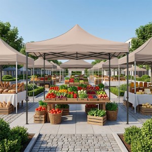 meg-GP059-0001,3-1 ΚΙΟΣΚΙ - GAZEBO BARI MEGAPAP ΠΤΥΣΣΟΜΕΝΟ ΜΕΤΑΛΛΙΚΟΣ ΣΚΕΛΕΤΟΣ - ΑΔΙΑΒΡΟΧΟ ΥΦΑΣΜΑ ΧΡΩΜΑ ΤΗΣ ΑΜΜΟΥ 3X3X3,10M.