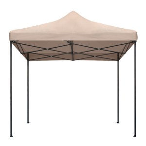 meg-GP059-0001,3-3 ΚΙΟΣΚΙ - GAZEBO BARI MEGAPAP ΠΤΥΣΣΟΜΕΝΟ ΜΕΤΑΛΛΙΚΟΣ ΣΚΕΛΕΤΟΣ - ΑΔΙΑΒΡΟΧΟ ΥΦΑΣΜΑ ΧΡΩΜΑ ΤΗΣ ΑΜΜΟΥ 3X3X3,10M.