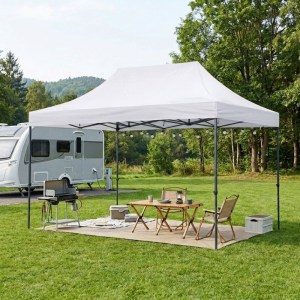 meg-GP059-0002,1-2 ΚΙΟΣΚΙ - GAZEBO BARI MEGAPAP ΠΤΥΣΣΟΜΕΝΟ ΜΕΤΑΛΛΙΚΟΣ ΣΚΕΛΕΤΟΣ - ΑΔΙΑΒΡΟΧΟ ΥΦΑΣΜΑ ΧΡΩΜΑ ΛΕΥΚΟ 3X4,5X3,20M.