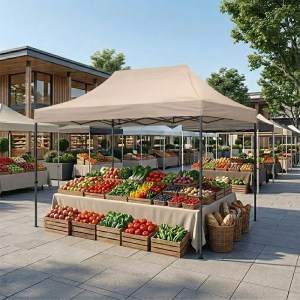 meg-GP059-0002,3-1 ΚΙΟΣΚΙ - GAZEBO BARI MEGAPAP ΠΤΥΣΣΟΜΕΝΟ ΜΕΤΑΛΛΙΚΟΣ ΣΚΕΛΕΤΟΣ - ΑΔΙΑΒΡΟΧΟ ΥΦΑΣΜΑ ΧΡΩΜΑ ΤΗΣ ΑΜΜΟΥ 3X4,5X3,20M.