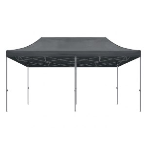 meg-GP059-0003,2-3 ΚΙΟΣΚΙ - GAZEBO BARI MEGAPAP ΠΤΥΣΣΟΜΕΝΟ ΜΕΤΑΛΛΙΚΟΣ ΣΚΕΛΕΤΟΣ - ΑΔΙΑΒΡΟΧΟ ΥΦΑΣΜΑ ΧΡΩΜΑ ΓΚΡΙ 3X6X3,27M.