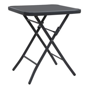 meg-GP060-0008,1-0 ΤΡΑΠΕΖΙ ΚΗΠΟΥ LORENTO MEGAPAP ΠΤΥΣΣΟΜΕΝΟ ΜΕΤΑΛΛΙΚΟ - TEMPERED ΓΥΑΛΙ ΧΡΩΜΑ ΑΝΘΡΑΚΙ - ΜΑΥΡΟ 60X60X70ΕΚ.