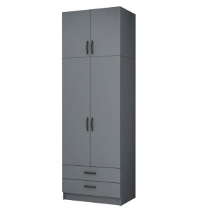 meg-GP100-0063,4-0 ΝΤΟΥΛΑΠΑ ΡΟΥΧΩΝ RICARDO MEGAPAP ΔΙΦΥΛΛΗ ΜΕ ΠΑΤΑΡΙ ΚΑΙ ΣΥΡΤΑΡΙΑ ΧΡΩΜΑ ΑΝΘΡΑΚΙ 80X51,8X240ΕΚ.