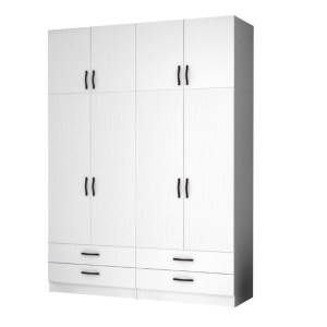 meg-GP100-0065,1-0 ΝΤΟΥΛΑΠΑ ΡΟΥΧΩΝ RICARDO MEGAPAP ΤΕΤΡΑΦΥΛΛΗ ΜΕ ΠΑΤΑΡΙ ΧΡΩΜΑ ΛΕΥΚΟ 160X51,8X240ΕΚ.