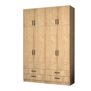 meg-GP100-0065,2-0 ΝΤΟΥΛΑΠΑ ΡΟΥΧΩΝ RICARDO MEGAPAP ΤΕΤΡΑΦΥΛΛΗ ΜΕ ΠΑΤΑΡΙ ΚΑΙ ΣΥΡΤΑΡΙΑ ΧΡΩΜΑ ΦΥΣΙΚΟ ΟΞΙΑΣ 160X51,8X240ΕΚ.