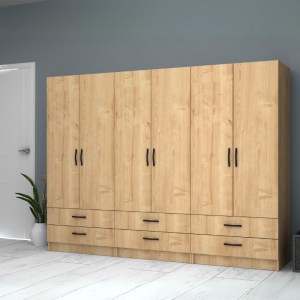 meg-GP100-0066,2-3 ΝΤΟΥΛΑΠΑ ΡΟΥΧΩΝ RICARDO MEGAPAP ΕΞΑΦΥΛΛΗ ΜΕ ΣΥΡΤΑΡΙΑ ΧΡΩΜΑ ΦΥΣΙΚΟ ΟΞΙΑΣ 240X51,8X181ΕΚ.