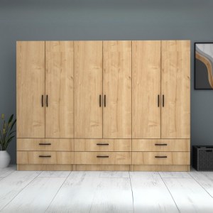 meg-GP100-0066,2-4 ΝΤΟΥΛΑΠΑ ΡΟΥΧΩΝ RICARDO MEGAPAP ΕΞΑΦΥΛΛΗ ΜΕ ΣΥΡΤΑΡΙΑ ΧΡΩΜΑ ΦΥΣΙΚΟ ΟΞΙΑΣ 240X51,8X181ΕΚ.