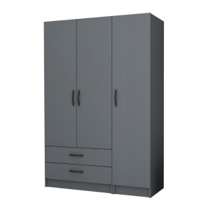 meg-GP100-0068,4-0 ΝΤΟΥΛΑΠΑ ΡΟΥΧΩΝ RICARDO MEGAPAP ΤΡΙΦΥΛΛΗ ΜΕ ΣΥΡΤΑΡΙΑ ΧΡΩΜΑ ΑΝΘΡΑΚΙ 120X51,8X181ΕΚ.