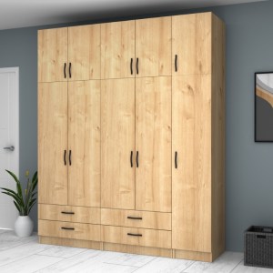 meg-GP100-0071,2-3 ΝΤΟΥΛΑΠΑ ΡΟΥΧΩΝ RICARDO MEGAPAP ΠΕΝΤΑΦΥΛΛΗ ΜΕ ΠΑΤΑΡΙ ΚΑΙ ΣΥΡΤΑΡΙΑ ΧΡΩΜΑ ΦΥΣΙΚΟ ΟΞΙΑΣ 200X51,8X240ΕΚ.